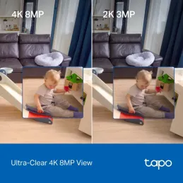 Tapo C260 TP-Link Pan/Tilt AI Home Security Wi-Fi Camera, 4K 8MP