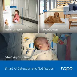 Tapo C260 TP-Link Pan/Tilt AI Home Security Wi-Fi Camera, 4K 8MP