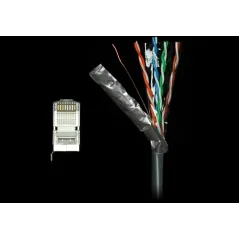 Ubiquiti TOUGHCable สายนำสัญญาณ แบบมี Shield สำหรับภายนอกอาคาร มาตรฐาน CAT5E ป้องกันสัญญาณรบกวนและ ESD