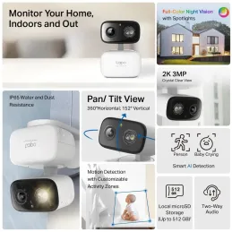 Tapo C216 Indoor/Outdoor Home Security Wi-Fi Camera 2K, 3MP