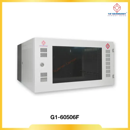 ตู้ Rack 6U 19" GERMAN Front PERF. WALL RACK G1-60506F 60x50x32cm