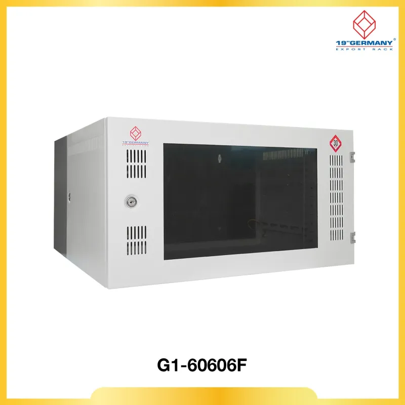 ตู้ Rack 6U 19" GERMAN Front PERF. WALL RACK G1-60606F 60x60x32cm