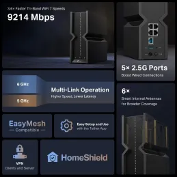 Archer BE550 TP-Link BE9300 Tri-Band Wi-Fi 7 Router VPN