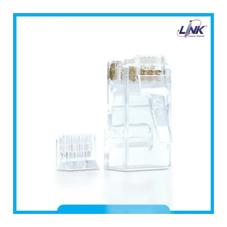 Link US-1002 CAT6 RJ45 MODULAR PLUG (ตัวผู้), for UTP (Unshield) บรรจุ 10 ตัว/Pkg.