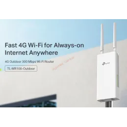 TP-Link MR100-Outdoor Wireless N ROUTER 4G รองรับ 4G ทุกเครือข่ายความเร็วสูงสุด 150Mbps