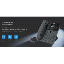 Fanvil V61G IP-Phone 4 SIP Lines Account , HD Voice, จอ LCD Color 320x240 รองรับ PoE