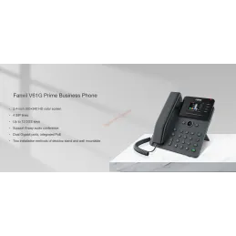 Fanvil V61G IP-Phone 4 SIP Lines Account , HD Voice, จอ LCD Color 320x240 รองรับ PoE