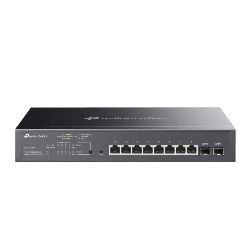 TL-SG2210MP TP-LINK Omada 10-Port Gigabit Smart POE Switch 8 Port 150W TL-SG2210MP TP-LINK Omada 10-Port Gigabit Smart POE Switch 8 Port 150W