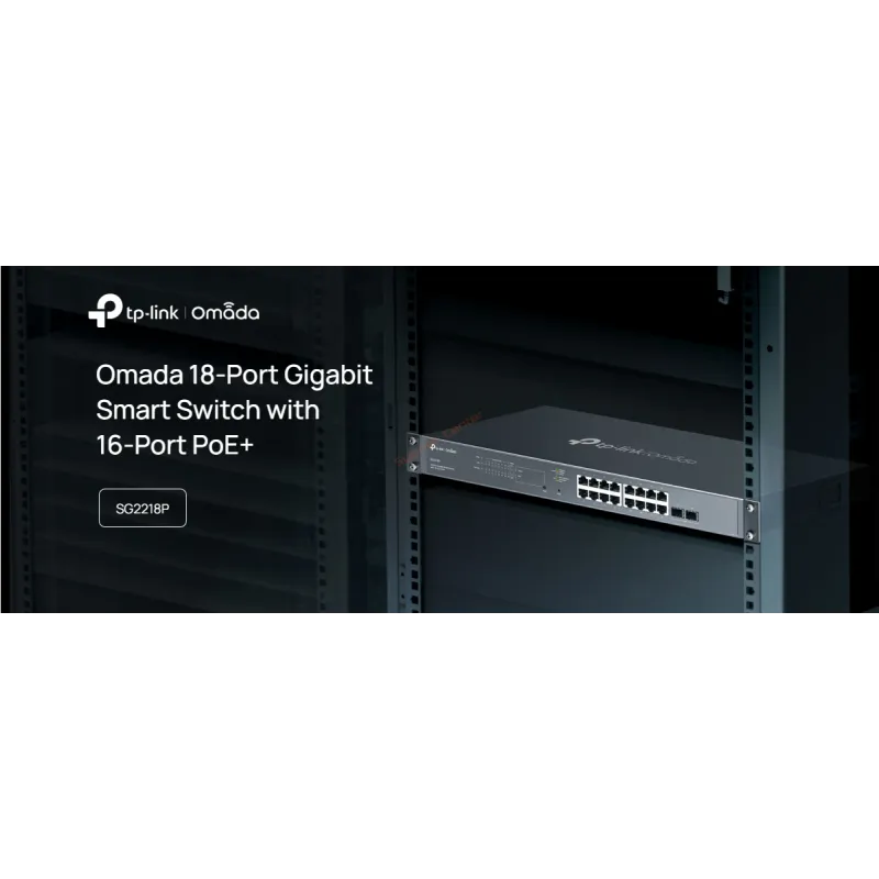 TL-SG2218P TP-LINK Omada 18-Port Gigabit Smart Switch with 16-Port PoE+ 150W