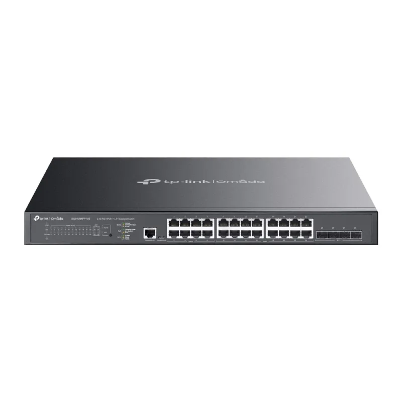 TL-SG3428XPP-M2 TP-LINK Omada 24-Port 2.5GBASE-T and 4-Port 10GE SFP+ TL-SG3428XPP-M2 TP-LINK Omada 24-Port 2.5GBASE-T and 4-Port 10GE SFP+