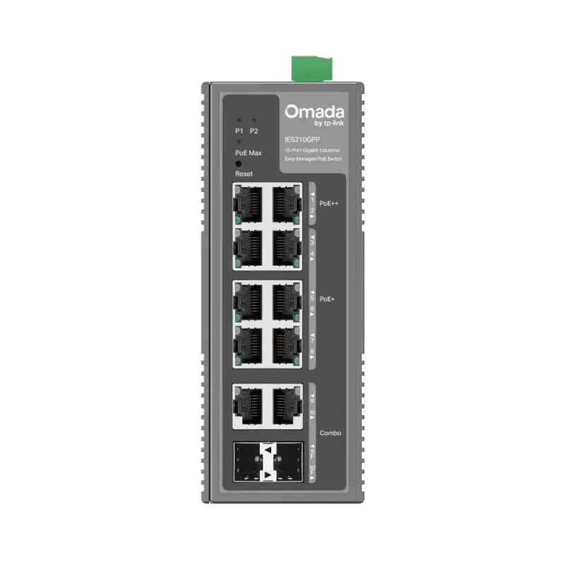IES210GPP TP-LINK Omada 10-Port Gigabit Industrial Easy Managed POE Switch IES210GPP TP-LINK Omada 10-Port Gigabit Industrial Easy Managed POE Switch