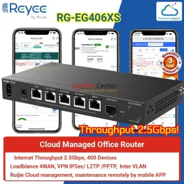 RG-EG406XS Reyee Cloud Router 4 WAN Internet 2.5Gbps, 400 Clients