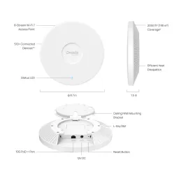 EAP787 TP-LINK BE12000 Ceiling Mount Tri-Band Wi-Fi 7 Access Point