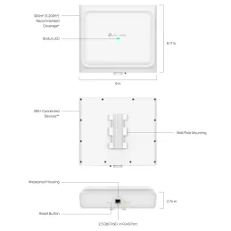 EAP772-Outdoor TP-LINK Omada Tri-Band Directional BE9300 Outdoor WiFi 7 Access Point