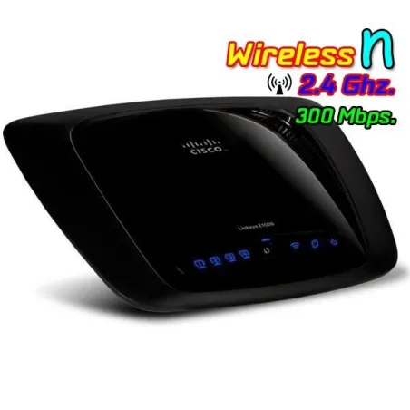 Linksys E1000 Wireless Router ความเร็ว 300Mbps ย่าน 2.4 Ghz พร้อม Hotspot Authen
