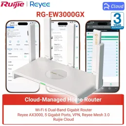 RG-EW3000GX Ruijie Reyee Wi-Fi 6 Dual-WAN Gigabit Router AX3000, 160MHz, Reyee Mesh