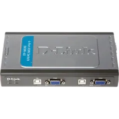 D-Link DKVM-4U KVM Switch แบบ USB ขนาด 4Port พร้อมสาย Cables 2 เส้น