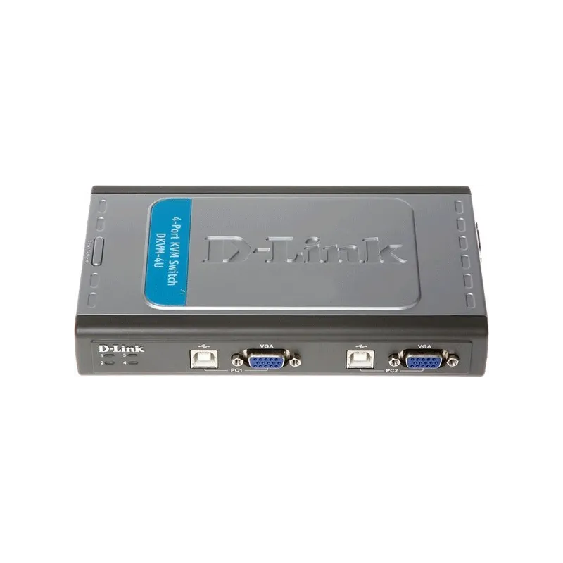 D-Link DKVM-4U KVM Switch แบบ USB ขนาด 4Port พร้อมสาย Cables 2 เส้น