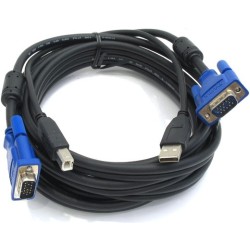 D-Link DKVM-4U KVM Switch แบบ USB ขนาด 4Port พร้อมสาย Cables 2 เส้น