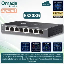 ES208G Omada Easy Managed...