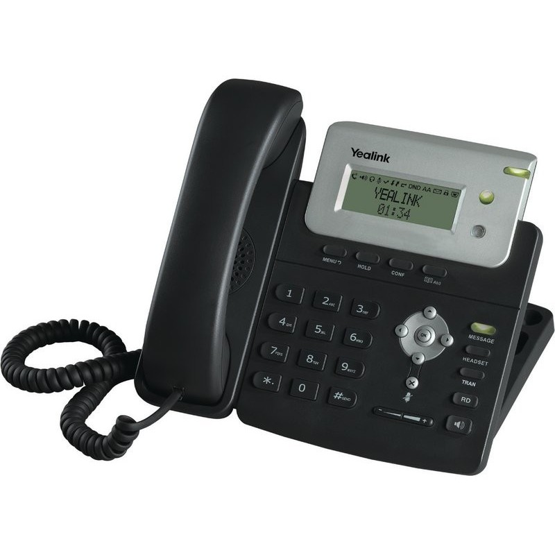 Yealink Yealink SIP-T20(P) อุปกรณ์โทรศัพท์แบบ IP (IP-Phone) รองรับ 2 คู่สาย, 2 SIP Account พร้อม 2 Port 10/100 Mbps รองรับ POE