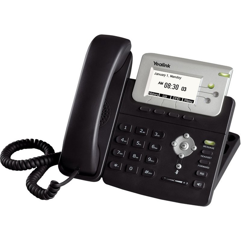 Yealink Yealink SIP-T22P โทรศัพท์แบบ IP (IP-Phone) มีจอ LCD รองรับ 3 SIP Account พร้อม 2 Port 10/100 Mbps รองรับ POE