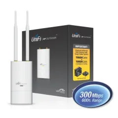 Ubiquiti UniFi UAP-Outdoor Access Point แบบภายนอกอาคาร ความเร็วสูง 300Mbps 2.4GHz พร้อม เสา 6 dBi X 2