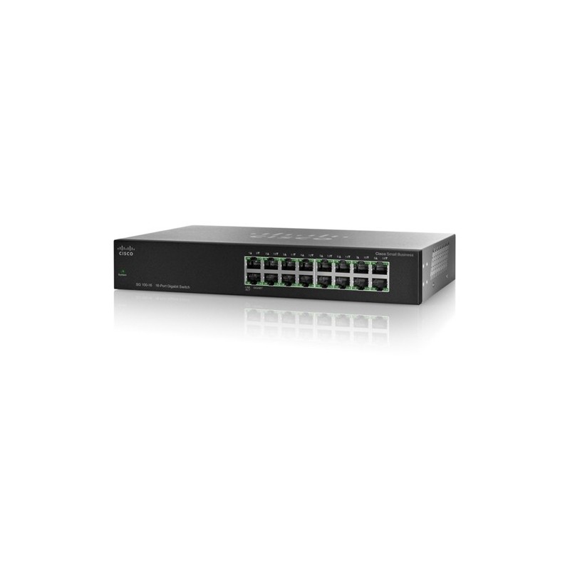 Cisco SG100-16 Gigabit Switch 16 Port ความเร็ว 10/100/1000Mbps