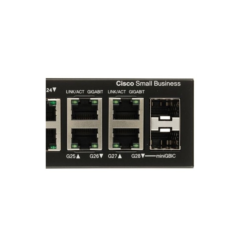 Cisco SG300 28 SRW2024 L3 Managed Switch 26 Port Gigabit 2 Port