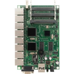 MikroTIK Mikrotik RouterBoard RB493G-Set ขนาด 9 Port Gigabit Ram 256MB, 3 miniPCI, 1 Serial Port, ROS LV5 พร้อม Case