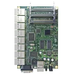 Mikrotik RouterBoard RB493AH-Set ขนาด 9 Port 10/100Mbps Ram 128MB, 3 miniPCI, 1 Serial Port, ROS LV5 พร้อม Case