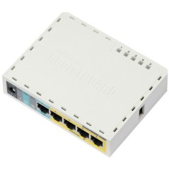MikroTIK Mikrotik RouterBoard RB750UP Switch 5 Port, Ram 32MB รองรับ POE Output Port 2-5 Case แบบ พลาสติก