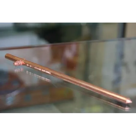 Ground Rod (หลักดิน) แท่งเหล็กเคลือบทองแดง สำหรับเดินระบบ Ground ขนาดความยาว 30 เซนติเมตร
