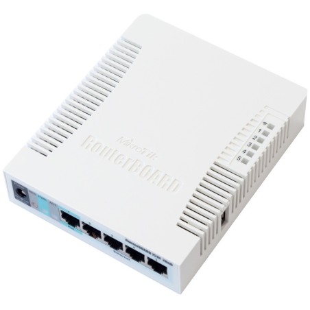 Mikrotik RouterBoard RB-751G-2HnD ROS Lv.4 Ram 64MB พร้อม WIreless มาตรฐาน N ย่าน 2.4GHz กำลังส่ง 1W
