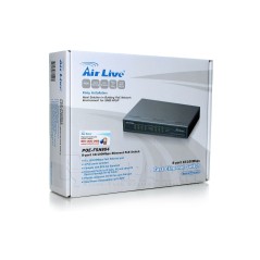 Airlive POE-FSH804 Fast Ethenet Switch ขนาด 8 Port 10/100Mbps รองรับ POE มาตรฐาน 802.3af จำนวน 4 Port