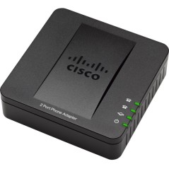 Cisco Cisco SPA112 (PAP2T) Internet Phone Adapter 2 Ports FXS และ 1 Port Lan 10/100Mbps
