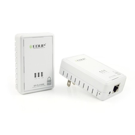 EDUP EP-PLC5506 Power Line Adapter เชื่อมเครือข่ายผ่านสายไฟฟ้าในบ้าน ความเร็วสูงสุด 200Mbps