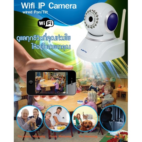 Plenty IP-J03KS กล้อง IP Camera แบบ Wireless รองรับ Pan/Tilt พร้อม IR ราคาประหยัด 