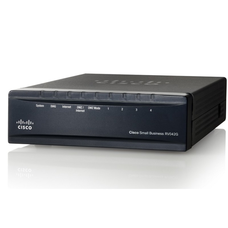 Cisco Cisco RV042G VPN Load-Balance Router รวม Internet ได้ 2 คู่สาย VPN 50 Tunnels พร้อม Switch 4 Port Gigabit
