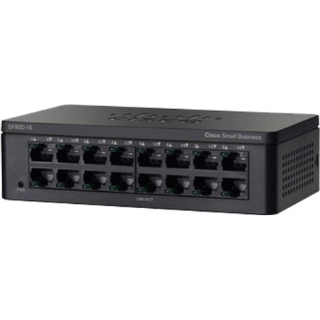 Cisco SF90D-16-AS Desktop Switch 16 Port ความเร็ว 10/100 Mbps