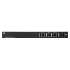 Cisco Cisco SG200-18 L2-Managed Switch 16 Port ความเร็ว Gigabit 2Port mini-Gbic รองรับ VLAN ควบคุมผ่าน Web
