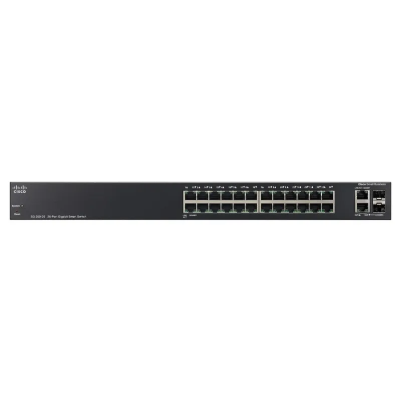 Cisco SG200-26 L2-Managed Gigabit Switch 24 Port, 2 Port