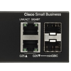 Cisco Cisco SG200-26 L2-Managed Gigabit Switch 24 Port, 2 Port mini-Gbic ทำ VLAN ควบคุมผ่าน Web