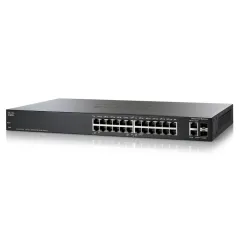 Cisco SF200-24 Managed-L2 Switch 24 port 10/100Mbps 2 Port SFP, 2Port mini-Gbic รองรับ VLAN ควบคุมผ่าน Web