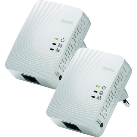 Zyxel PLA4201 Powerline Adapter Pack คู่ เชื่อมเครือข่าย Network ผ่านสายไฟฟ้าในบ้าน ความเร็วสูงสุด 500Mbps ระยะไกลสุด 300 เมตร