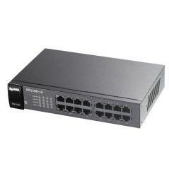ZyXEL ES-1100-16 อุปกรณ์ Switch 16 Port ความเร็ว 10/100 Mbps ใส่ตู้ Rack ขนาด 19" Rack ได้