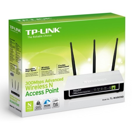 TP-Link TL-WA901ND Wireless Access Point ราคาประหยัด ความถี่ 2.4GHz ความเร็ว 300Mbps รองรับ Repeater พร้อม POE ในชุดอุปกรณ์