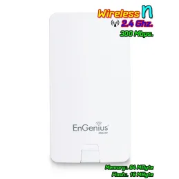 Engenius ENS202 Accees Point แบบภายนอกอาคาร ความถี่ 2.4GHz ความเร็วสูงสุด 300Mbps กำลังส่ง 400mW รองรับ Users ได้มาก