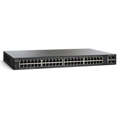Cisco SF200-48 Managed-L2 Switch ขนาด 48 port 10/100Mbps 2 Port SFP, 2Port mini-Gbic รองรับ VLAN, QOS ควบคุมผ่าน Web