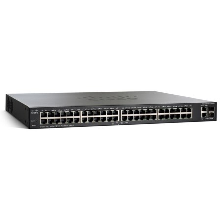 Cisco SF200-48P L2-Managed Switch 48 Port ความเร็ว 10/100Mbps รองรับ VLAN พร้อม POE 802.3af 24Port